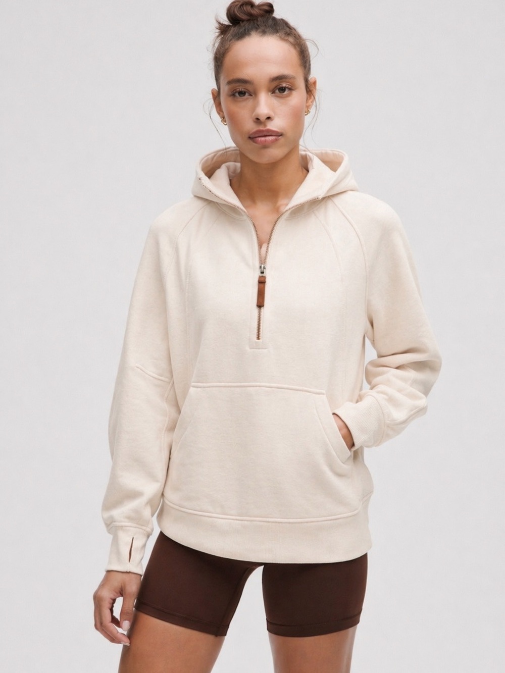 Laslulu Quarter Zip Pullover | 2XL | Cream / Beige – NWOT
